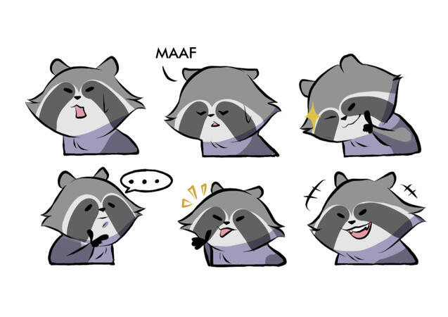 Sticker Pack Nala Si Rakun